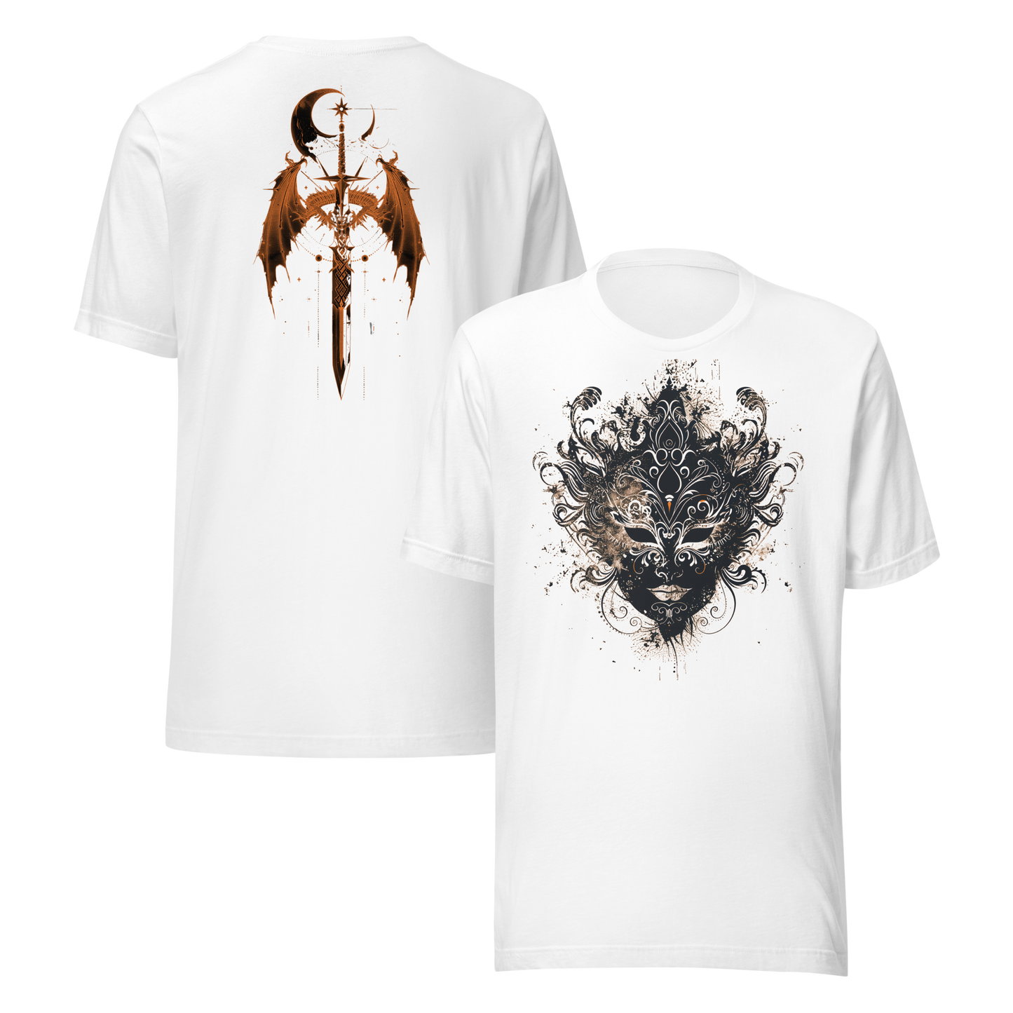 Nesta Archeron: Valkyrie Mask and Sword Tee