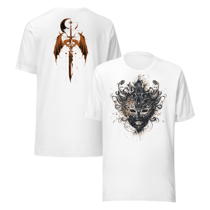 Nesta Archeron: Valkyrie Mask and Sword Tee