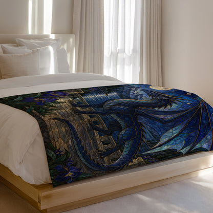 Sgaeyl Velveteen Plush Blanket on a bed