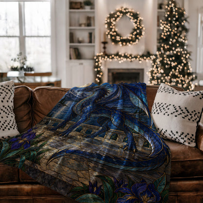 Sgaeyl Velveteen Plush Blanket on a couch