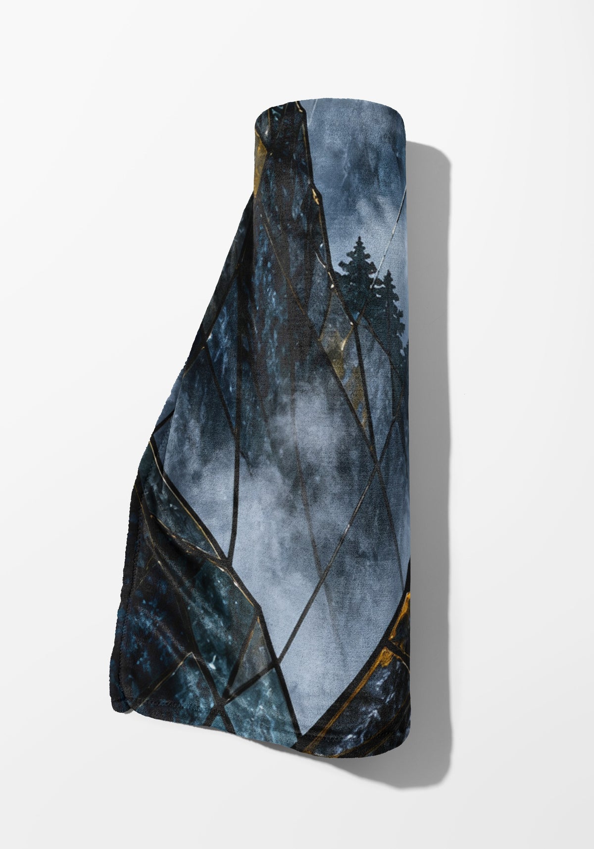 Parapet Velveteen Plush Blanket rolled up