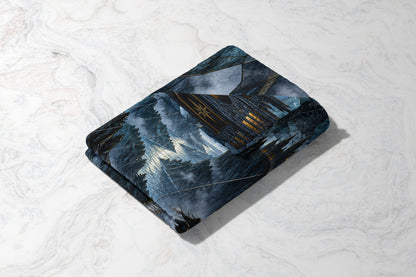 Parapet Velveteen Plush Blanket folded