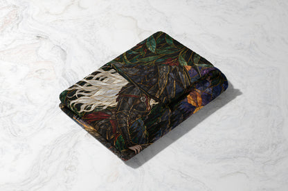 Wildflower Truce Velveteen Plush Blanket folded