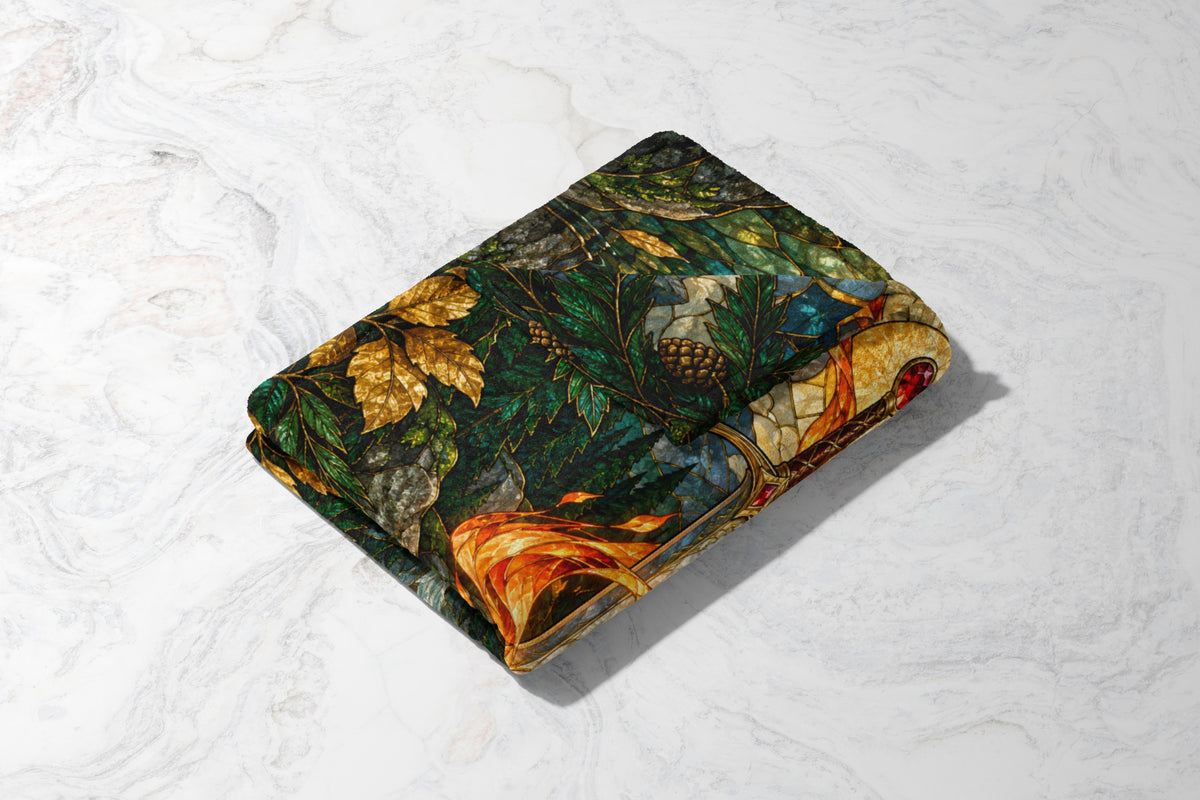 Goldryn Velveteen Plush Blanket folded