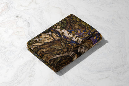 Suriel Tea Velveteen Plush Blanket folded