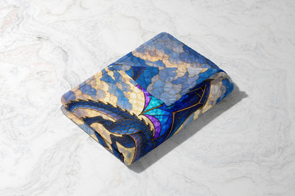 Sgaeyl Dragon Velveteen Plush Blanket folded