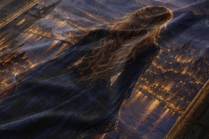 Feyre over Velaris Velveteen Plush Blanket close-up