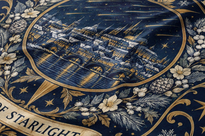 Starfall City of Starlight Crest Velveteen Plush Blanket close-up