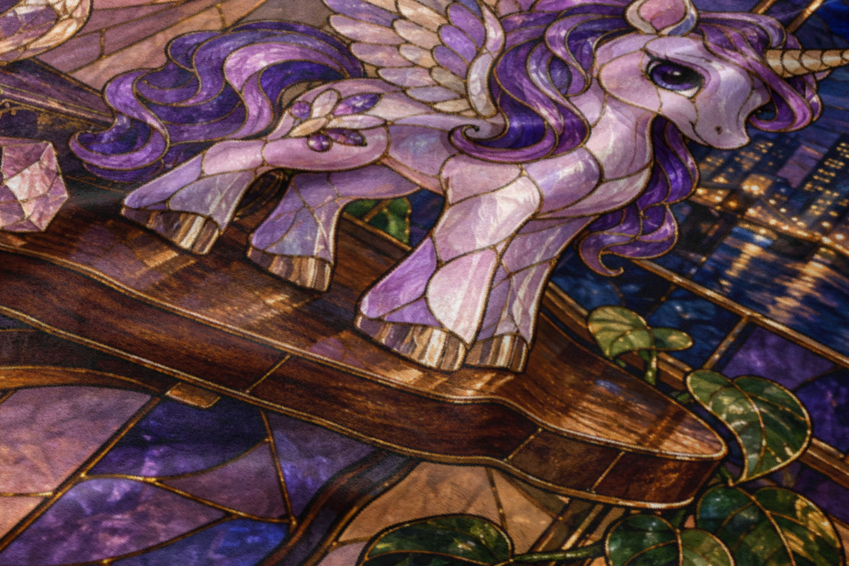 Pegasus Velveteen Plush Blanket close-up