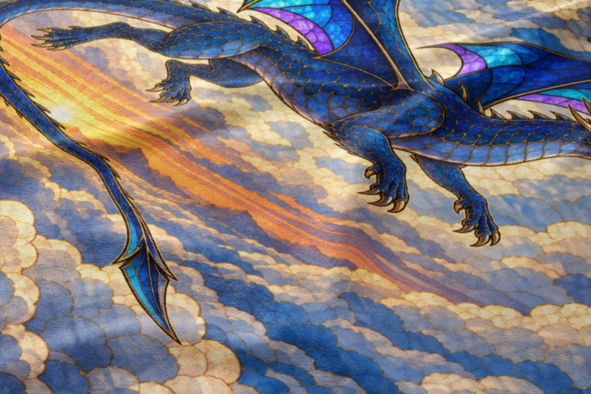 Sgaeyl Dragon Velveteen Plush Blanket close-up