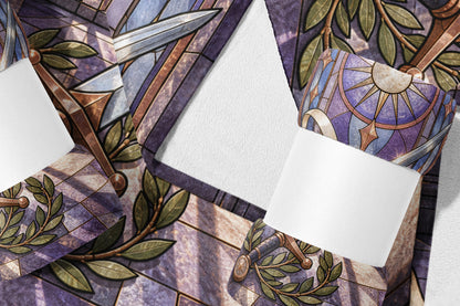 Radiant Blade Velveteen Plush Blanket flat lay