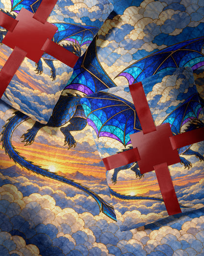 Sgaeyl Dragon Velveteen Plush Blanket wrapped as a gift