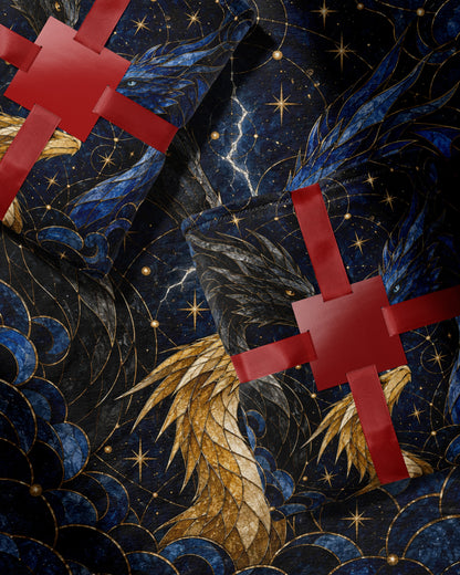 Dragon Bond Velveteen Plush Blanket wrapped as a gift