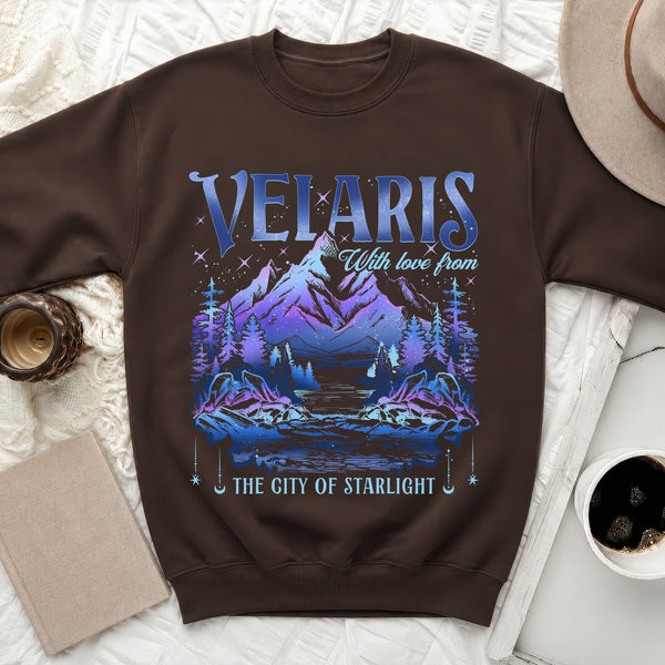 With Love From Velaris Sweatshirt in Dark Chocolate