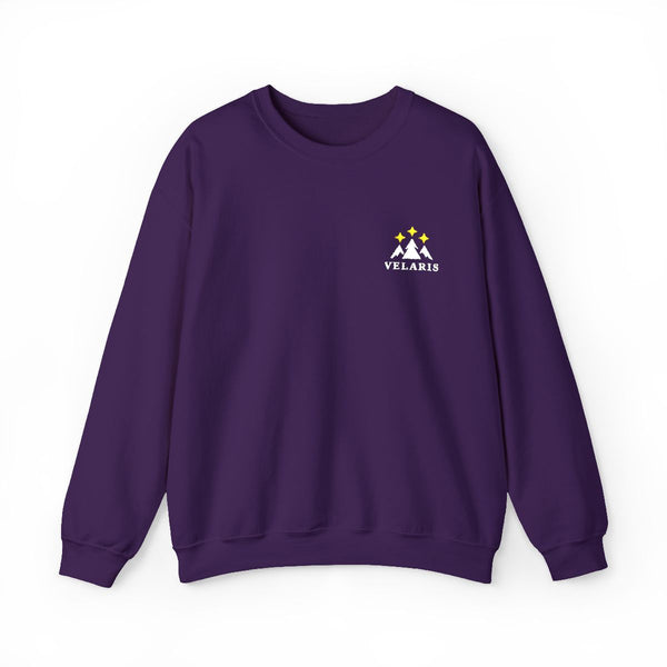 Velaris Embroidered Sweatshirt in Purple