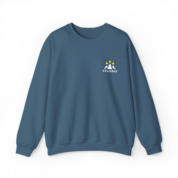 Velaris Embroidered Sweatshirt in Indigo Blue