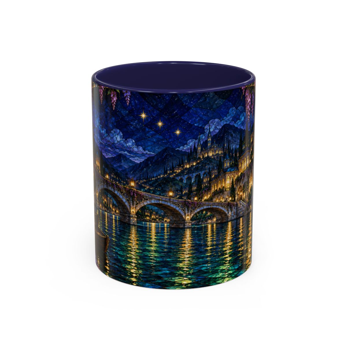 Navy mug, front