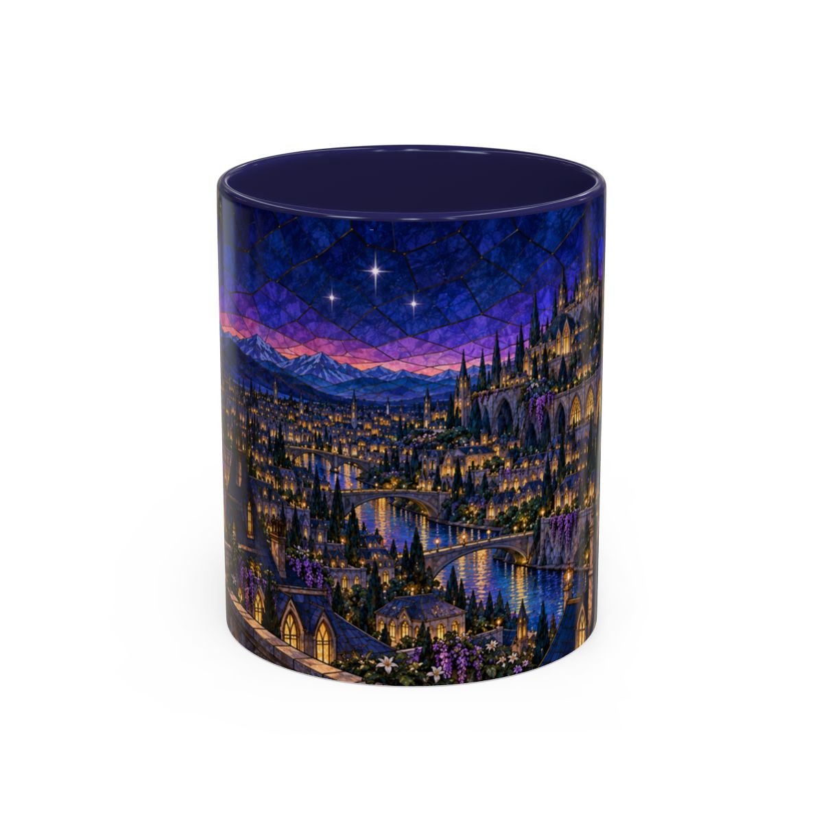 Navy mug, front