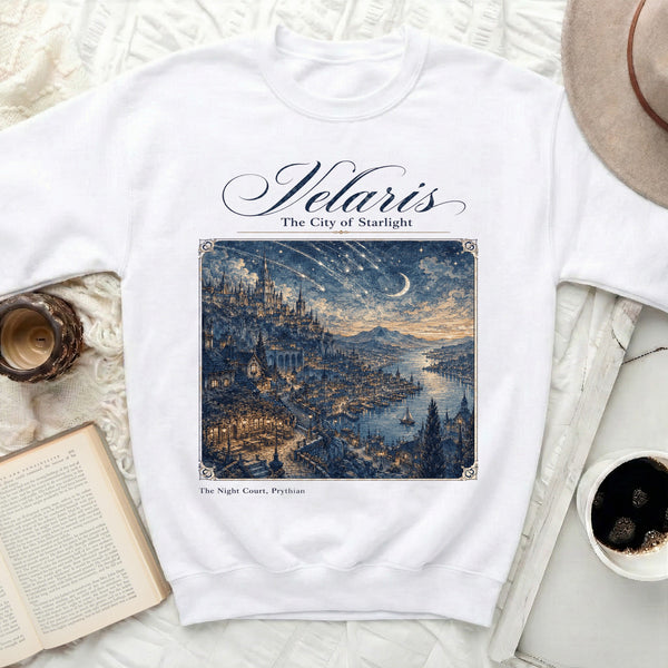 Velaris Starlight Sweatshirt in White