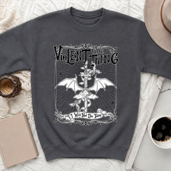 Violent Little Thing Sweatshirt in Dark Heather