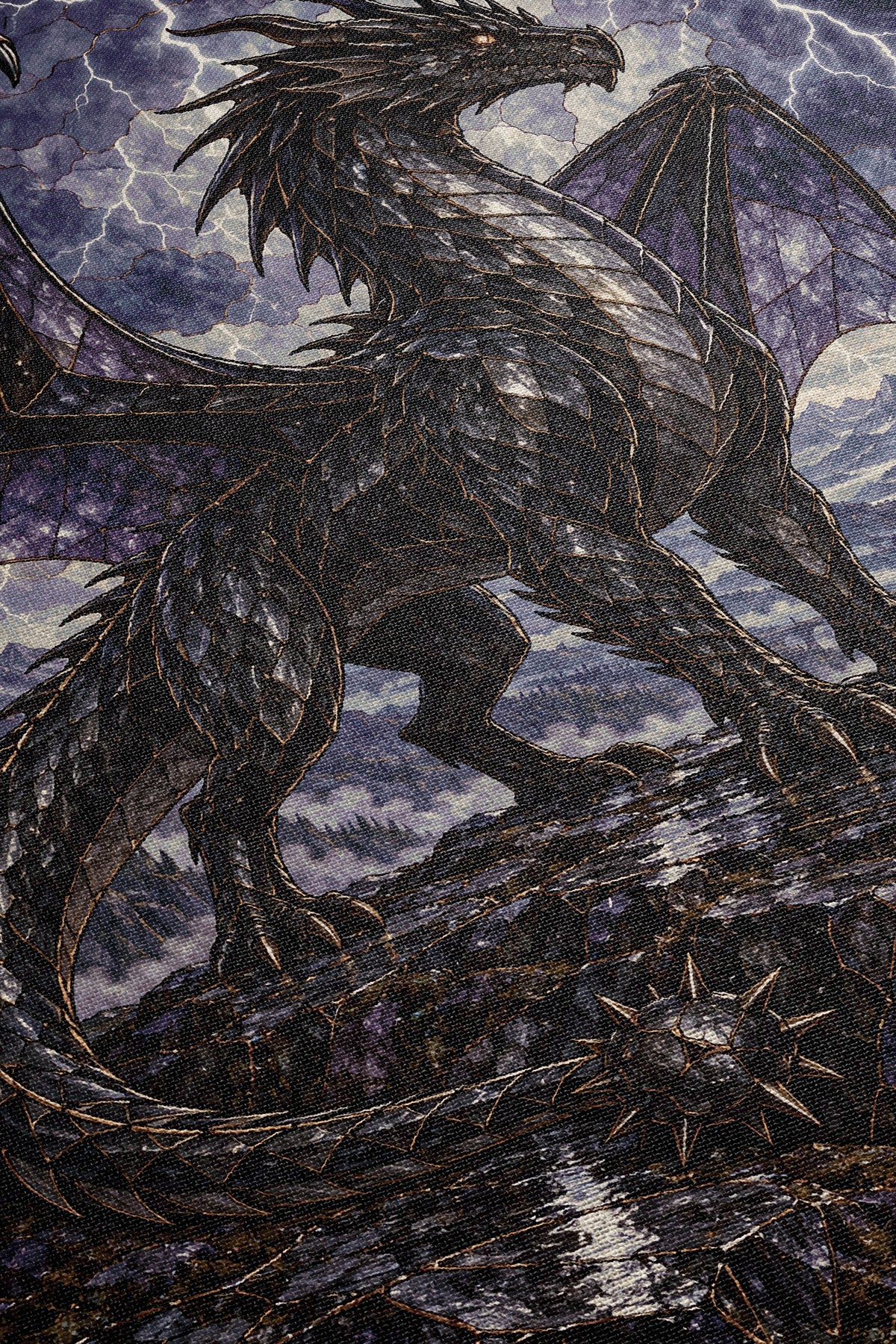 Storm Tairn Woven Throw Blanket close-up