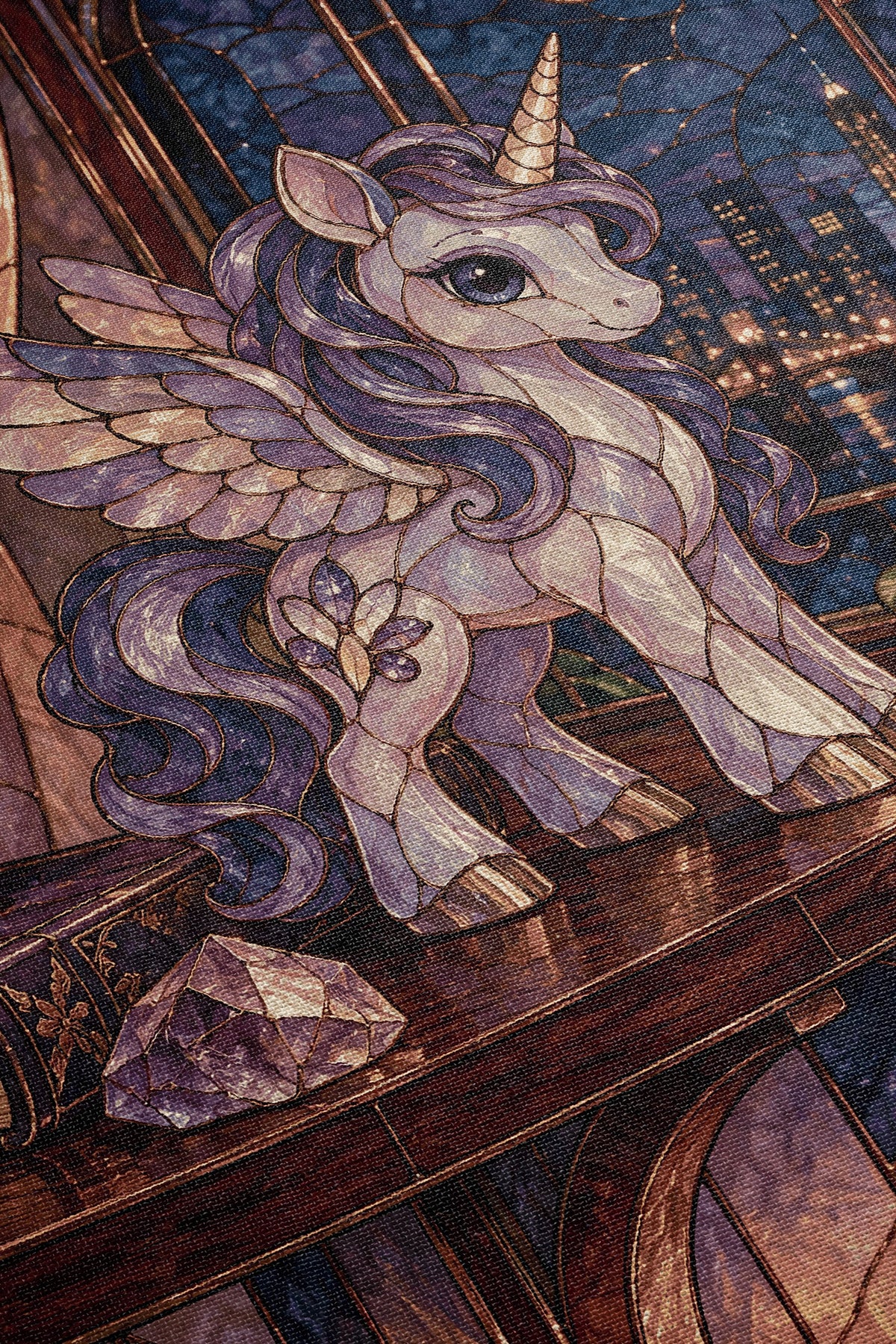 Pegasus Woven Throw Blanket close-up