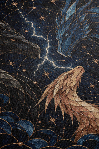 Dragon Bond Woven Throw Blanket close-up