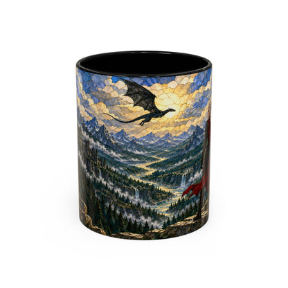 Black mug, front