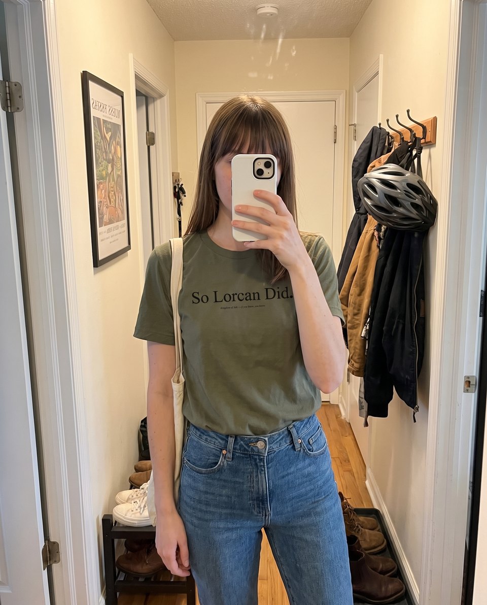 Bella+Canvas 3001 worn in size S