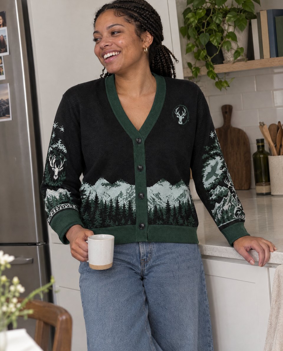 Knitted Cardigan worn in size M